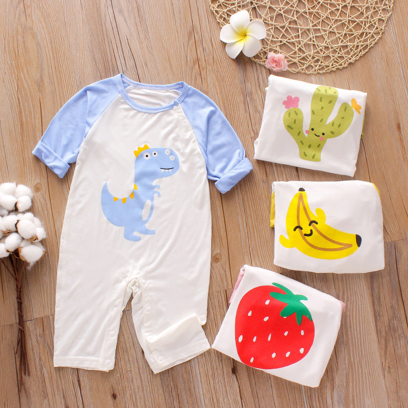 Newborn summer modal baby onesies - Mubimart - Baby Cloth 