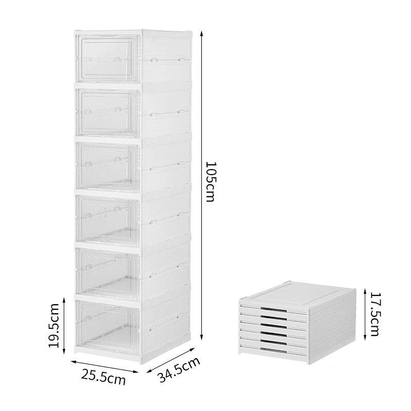 No Installation Thickened Shoe Box Transparent Cabinet Storage Home Shoe Rack - Mubimart