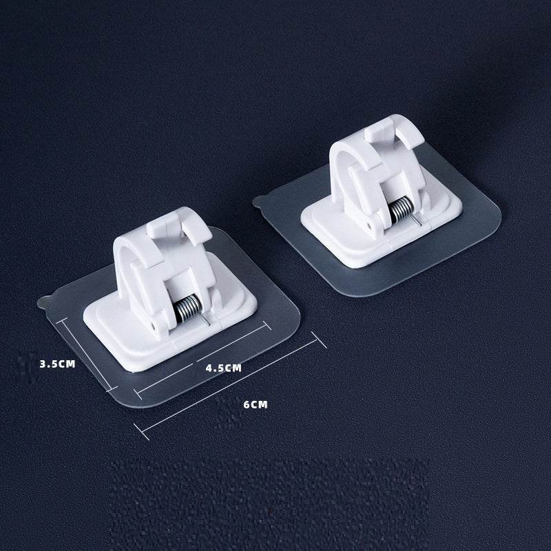 No Punching Traceless Sticker Curtain Rod Hook Multi-function Bracket - Mubimart