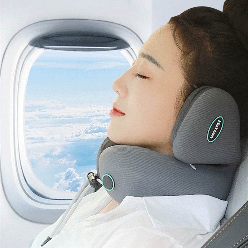 Noise Reduction Pillow U-shaped Pillow Travel Massage - Mubimart