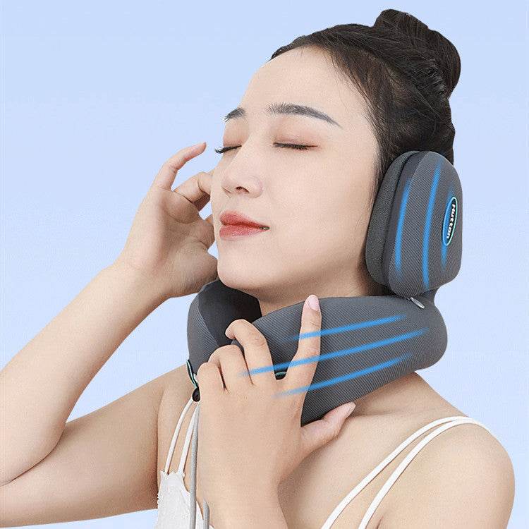 Noise Reduction Pillow U-shaped Pillow Travel Massage - Mubimart
