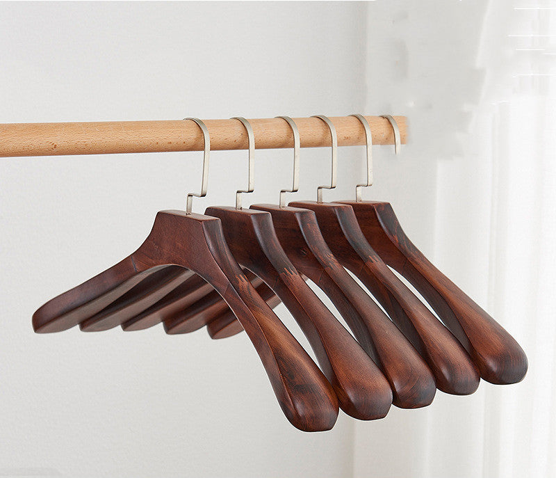 Non-marking Non-slip Solid Wood Hanger Clothing Store - Mubimart -  