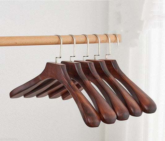 Non-marking Non-slip Solid Wood Hanger Clothing Store - Mubimart