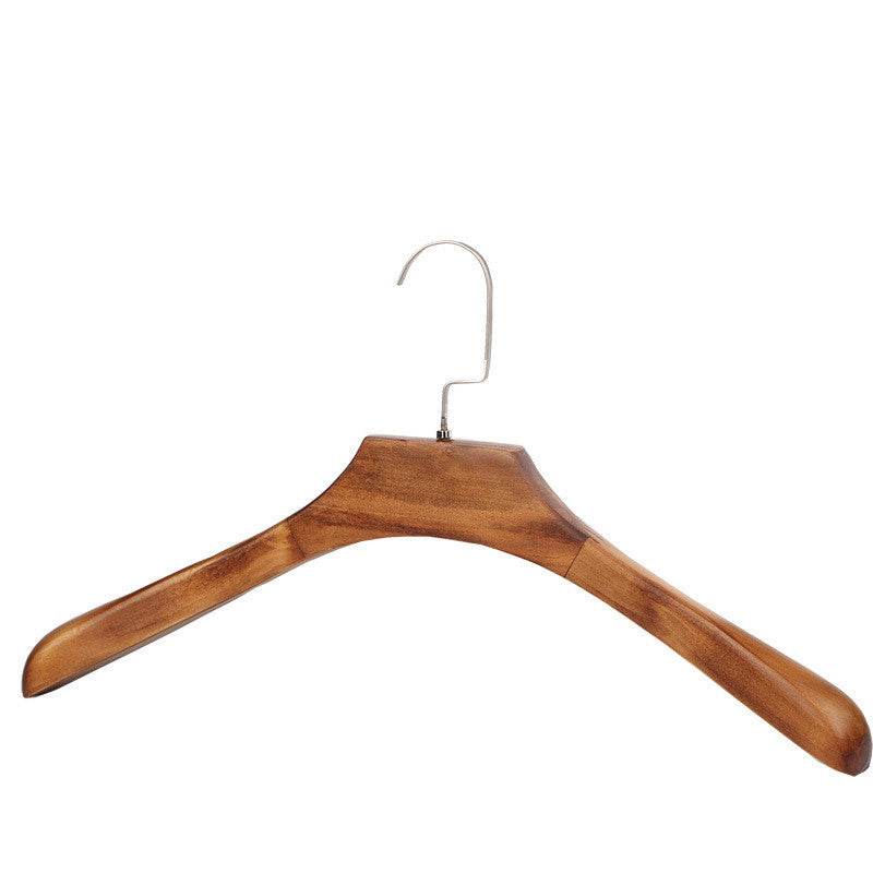 Non-marking Non-slip Solid Wood Hanger Clothing Store - Mubimart