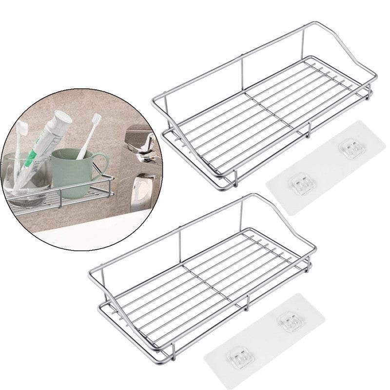 Non-marking stickers bathroom shelf - Mubimart