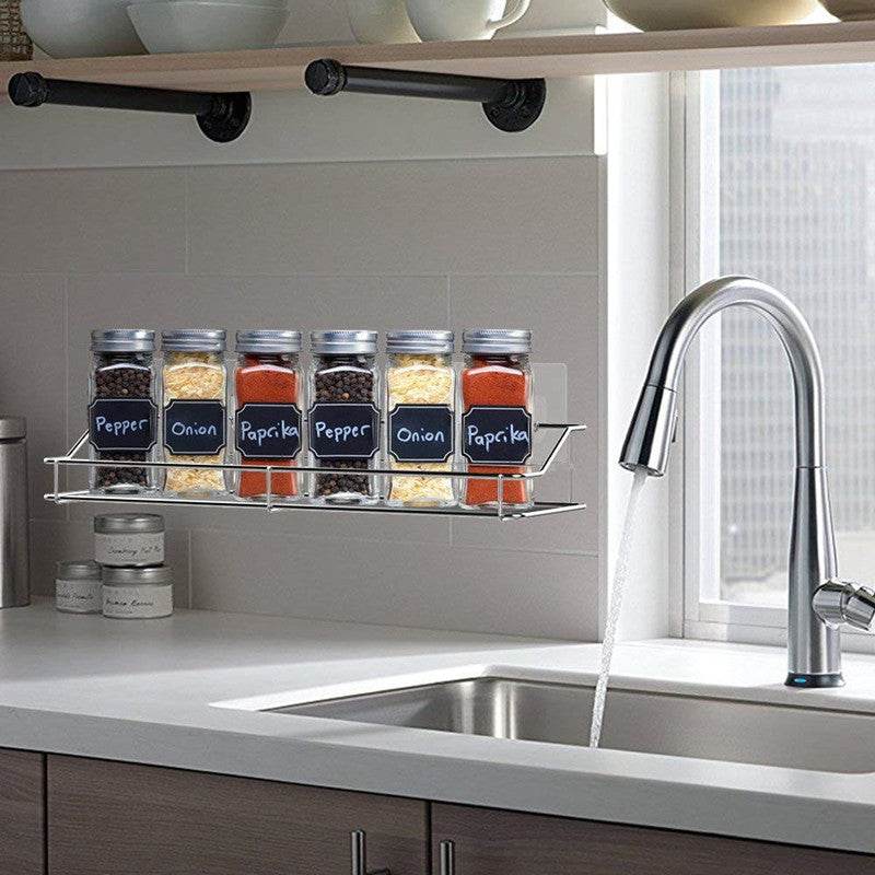 Non-marking stickers bathroom shelf - Mubimart