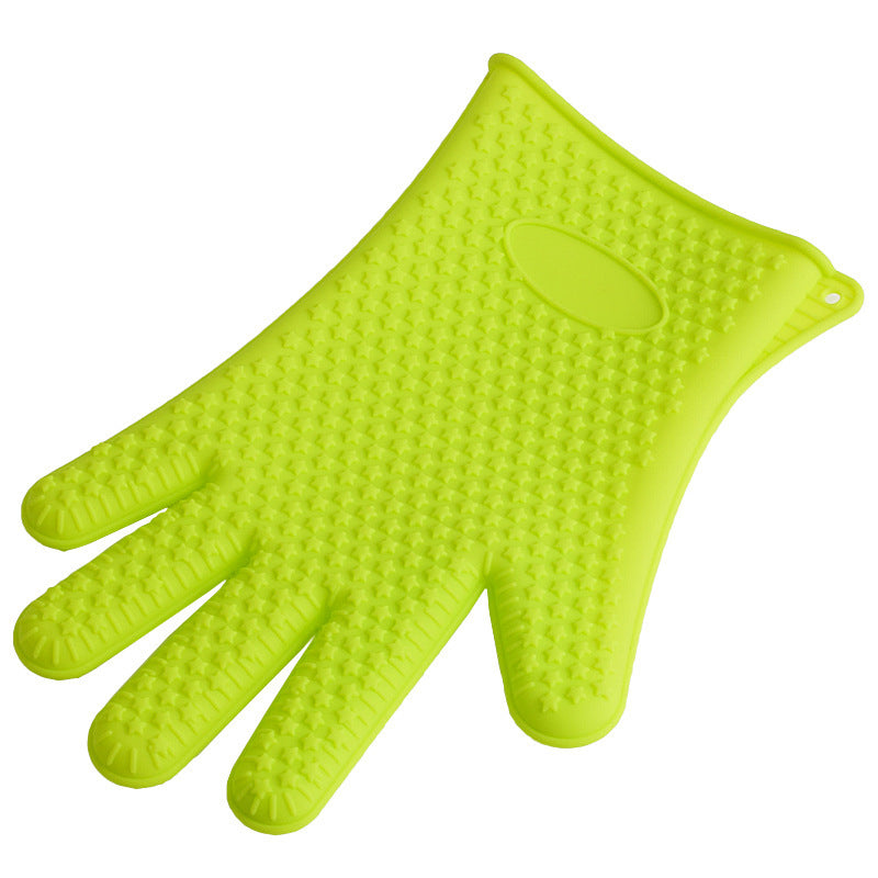 Non-slip silicone gloves microwave oven gloves tools microwave oven insulation gloves - Mubimart -  