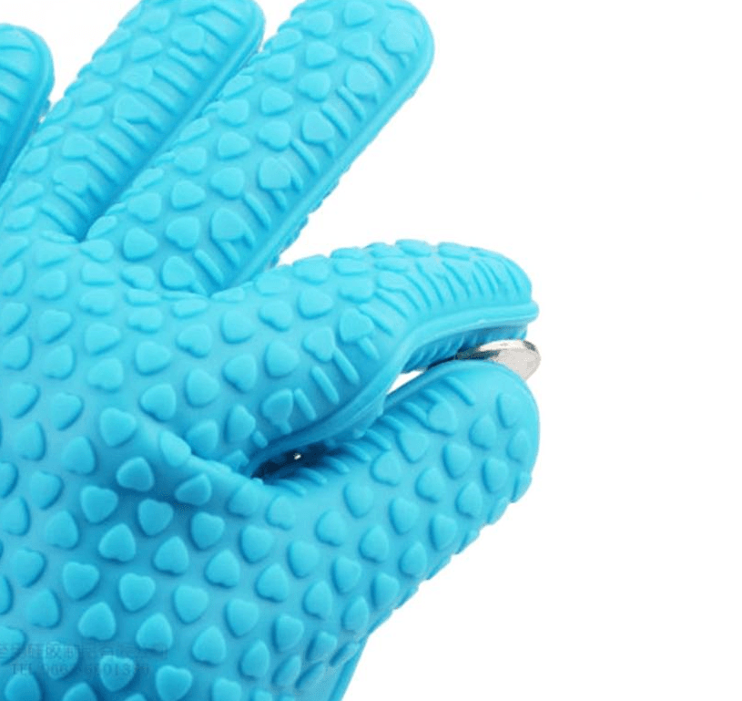 Non-slip silicone gloves microwave oven gloves tools microwave oven insulation gloves - Mubimart