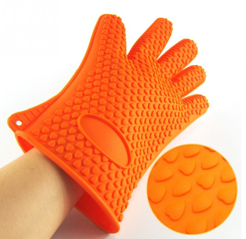 Non-slip silicone gloves microwave oven gloves tools microwave oven insulation gloves - Mubimart -  