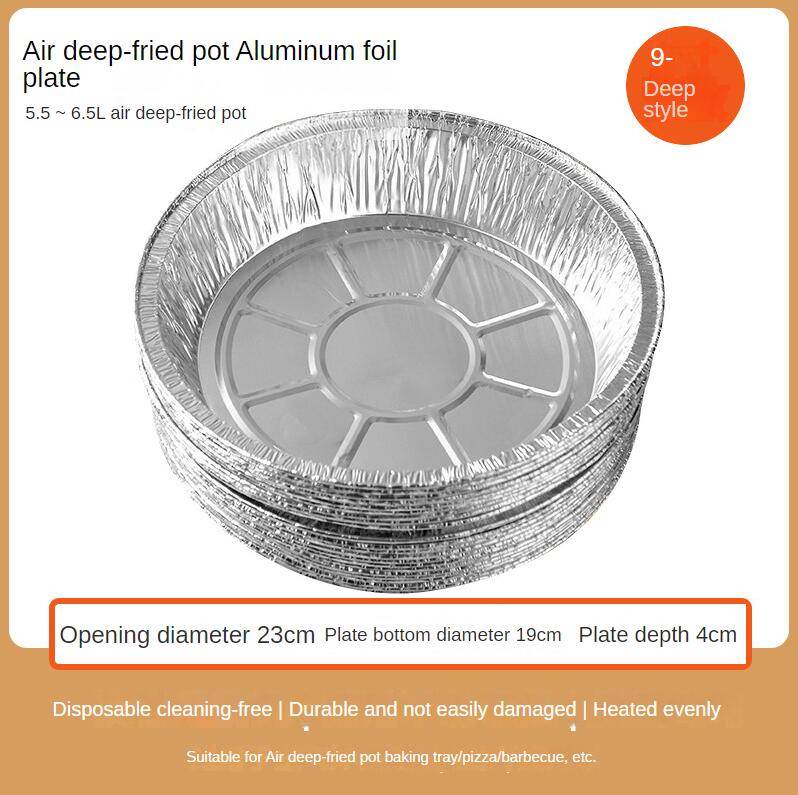 Non-stick Aluminum Foil Liners Air Fryer Disposable Paper Liner Oil-proof Steaming Basket Kitchen Tool BBQ Drip Pan Tray - Mubimart