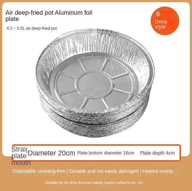 Non-stick Aluminum Foil Liners Air Fryer Disposable Paper Liner Oil-proof Steaming Basket Kitchen Tool BBQ Drip Pan Tray - Mubimart