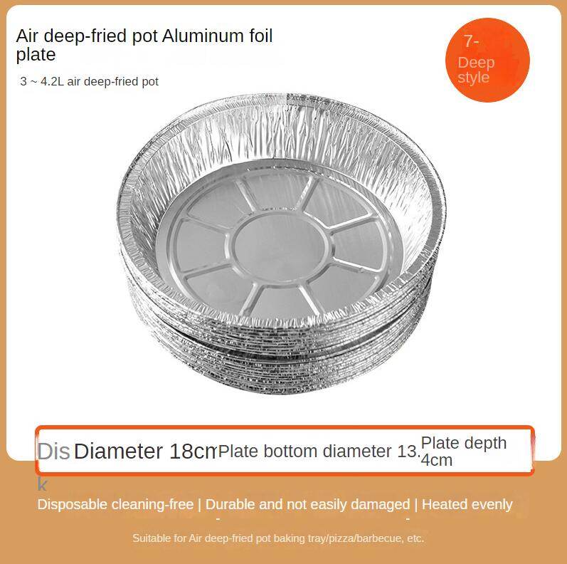 Non-stick Aluminum Foil Liners Air Fryer Disposable Paper Liner Oil-proof Steaming Basket Kitchen Tool BBQ Drip Pan Tray - Mubimart