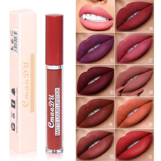 Non-stick Cup Long Lasting Waterproof Liquid Lip Gloss - Mubimart