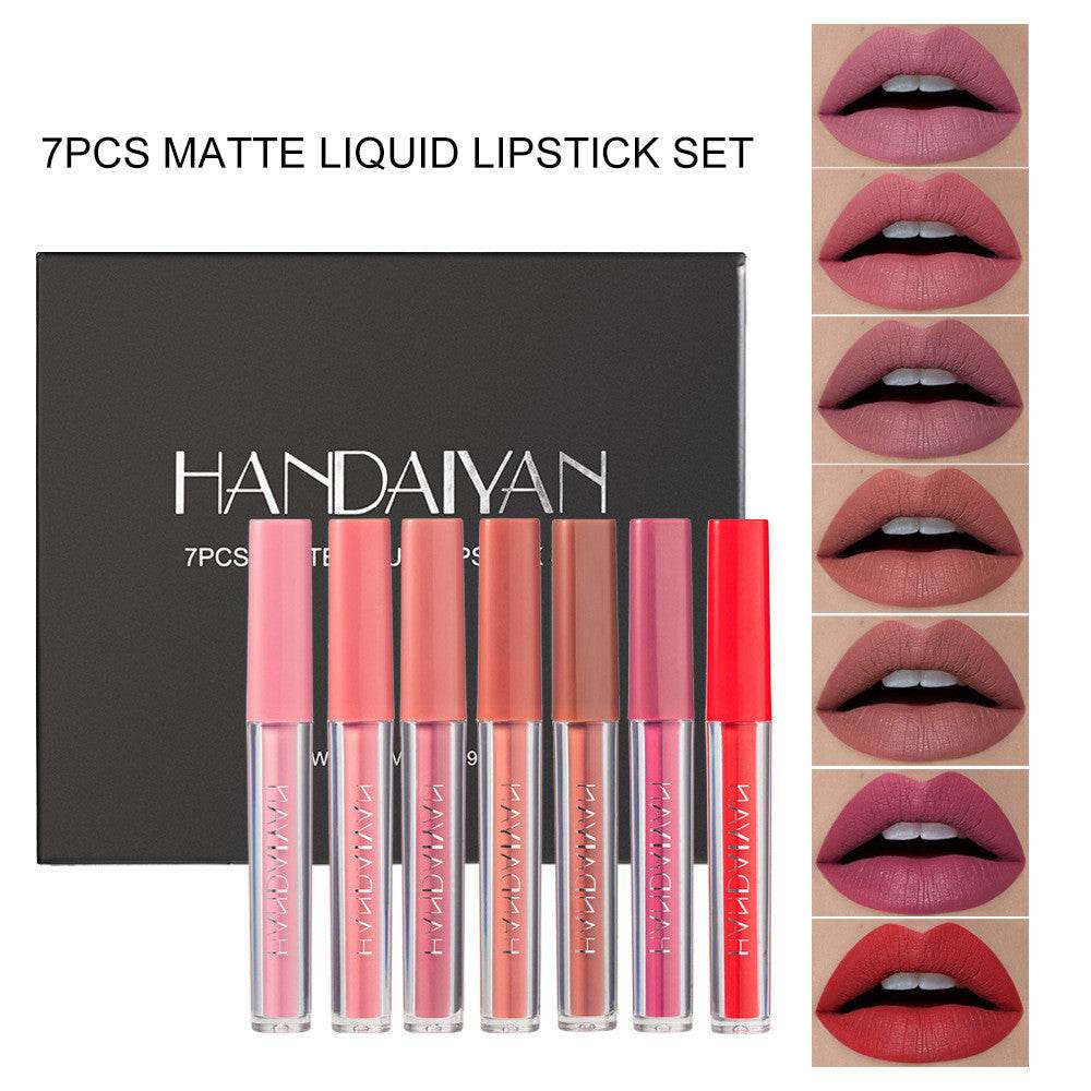 Non-stick Matte Lip Gloss Gift Box - Mubimart