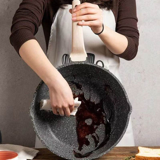 Non-stick Pan Medical Stone Wok Household - Mubimart
