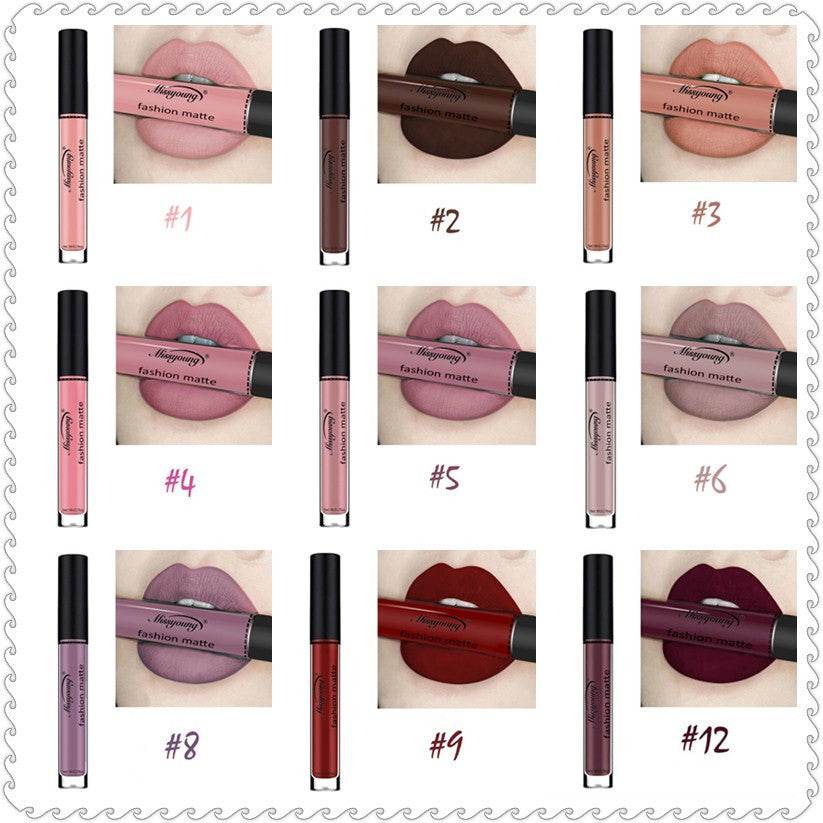 Non-stick matte lip gloss - Mubimart