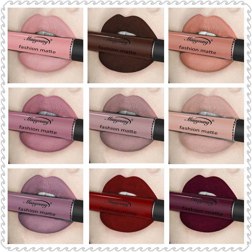 Non-stick matte lip gloss - Mubimart