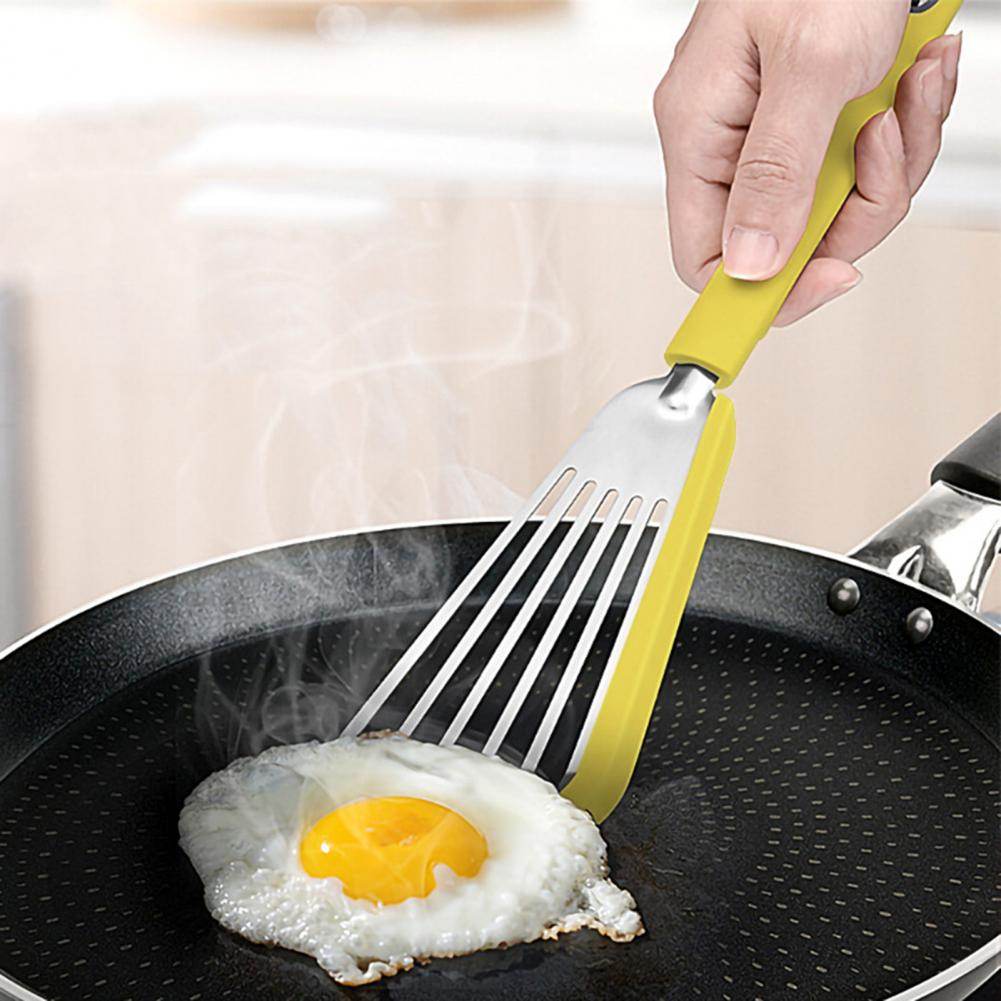 Nonstick Fish Spatula, Thin Slotted Spatulas Turner Silicone Fish Spatulas For Nonstick Cookware, High Heat Resistant BPA Free Cooking Utensils, Ideal For Fish, Eggs, Pancakes - Mubimart