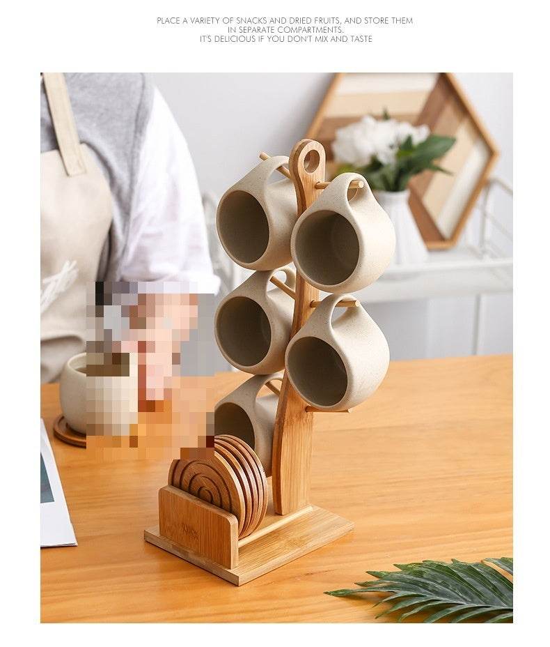 Nordic Creative Ceramic Water Pitcher Cup Set Suit - Mubimart