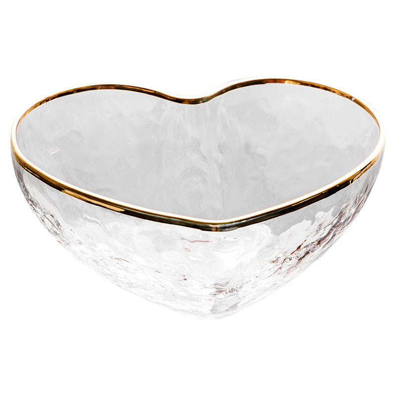 Nordic Creative Love Phnom Penh Glass Bowl Heart-shaped Cup Dessert Bowl - Mubimart -  