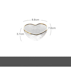 Nordic Creative Love Phnom Penh Glass Bowl Heart-shaped Cup Dessert Bowl - Mubimart -  