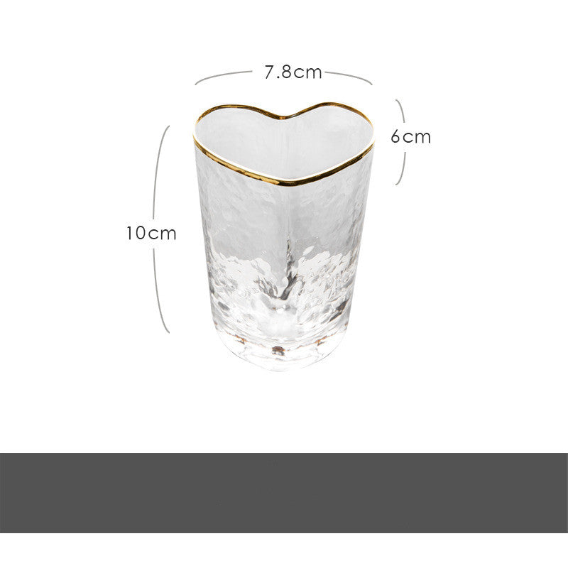 Nordic Creative Love Phnom Penh Glass Bowl Heart-shaped Cup Dessert Bowl - Mubimart -  