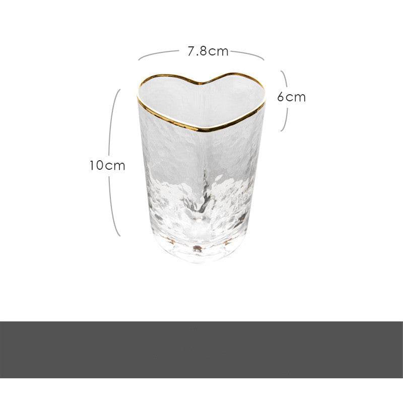 Nordic Creative Love Phnom Penh Glass Bowl Heart-shaped Cup Dessert Bowl - Mubimart
