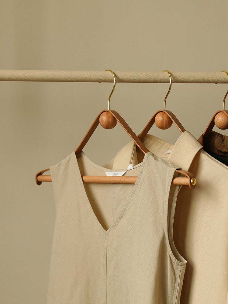 Nordic Creative Solid Wood Household Seamless Hanger - Mubimart -  