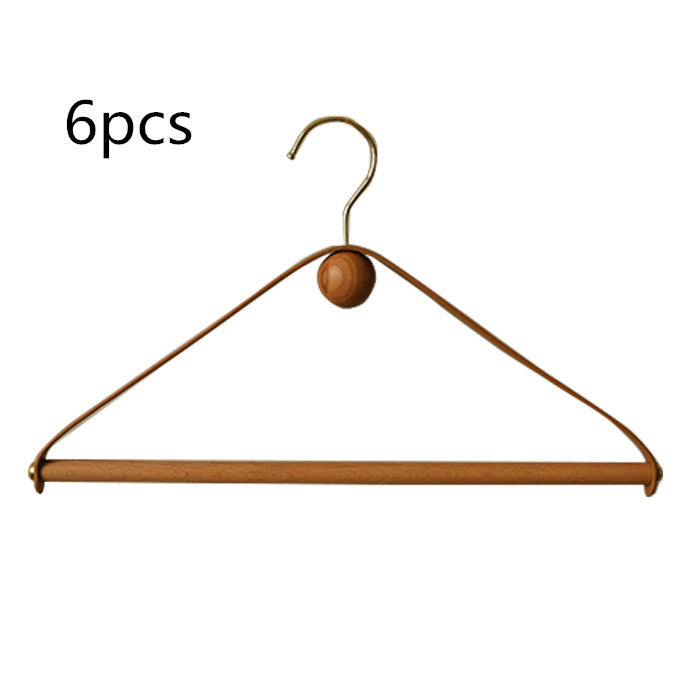 Nordic Creative Solid Wood Household Seamless Hanger - Mubimart -  