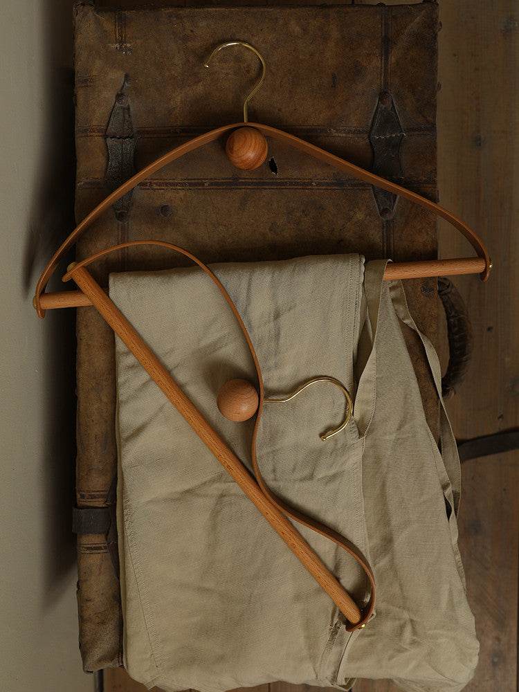 Nordic Creative Solid Wood Household Seamless Hanger - Mubimart