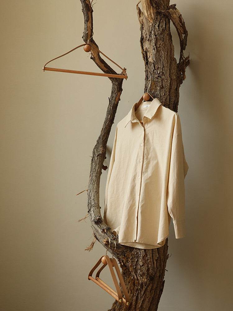 Nordic Creative Solid Wood Household Seamless Hanger - Mubimart