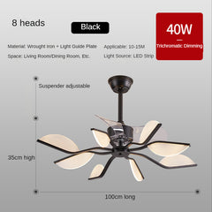 Nordic Fan Lamp Restaurant Ceiling Fan - Mubimart -  