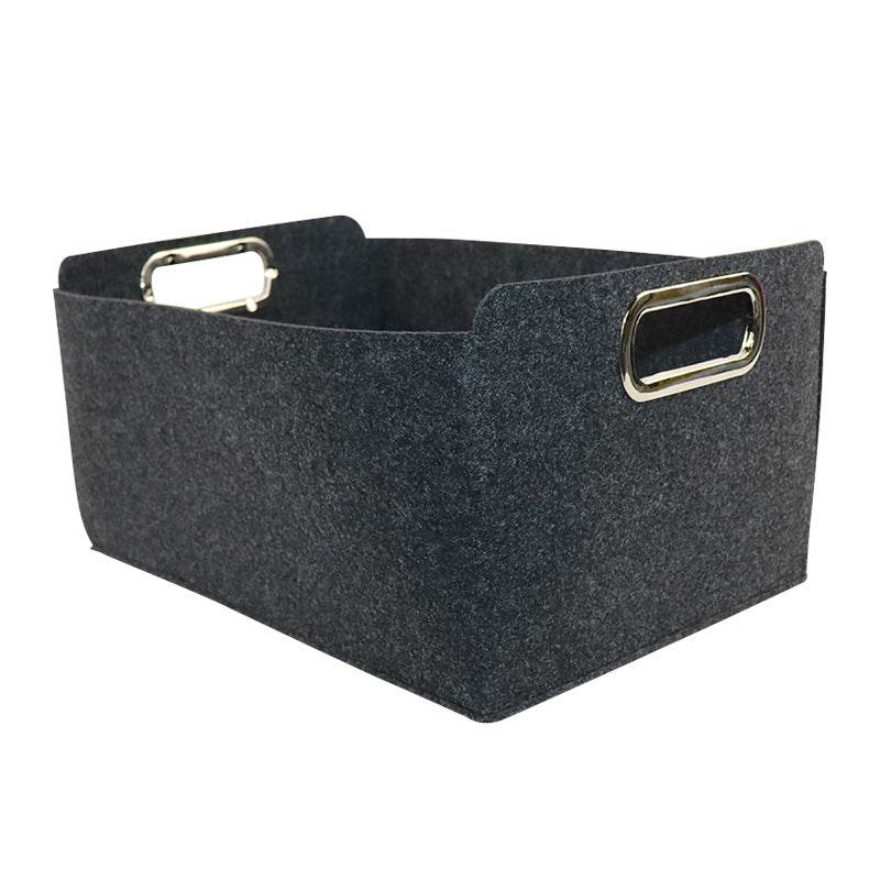 Nordic Felt Storage Basket Sundries Storage Basket Toy Basket Portable Laundry Storage Box - Mubimart