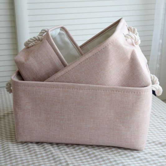 Nordic Japanese fabric storage basket - Mubimart