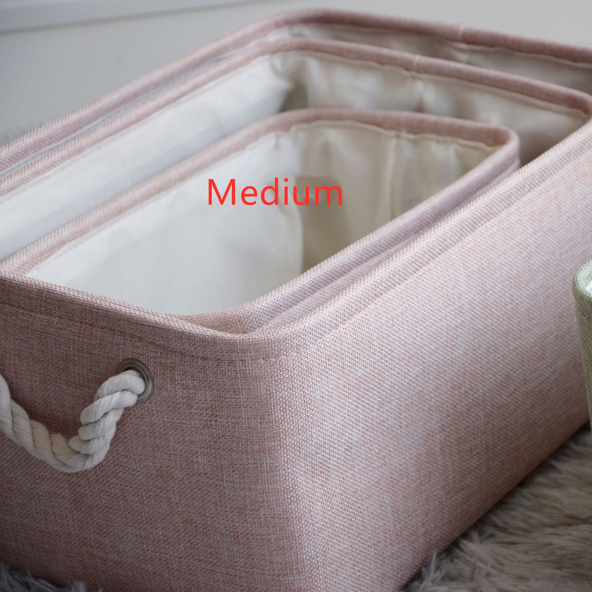 Nordic Japanese fabric storage basket - Mubimart -  