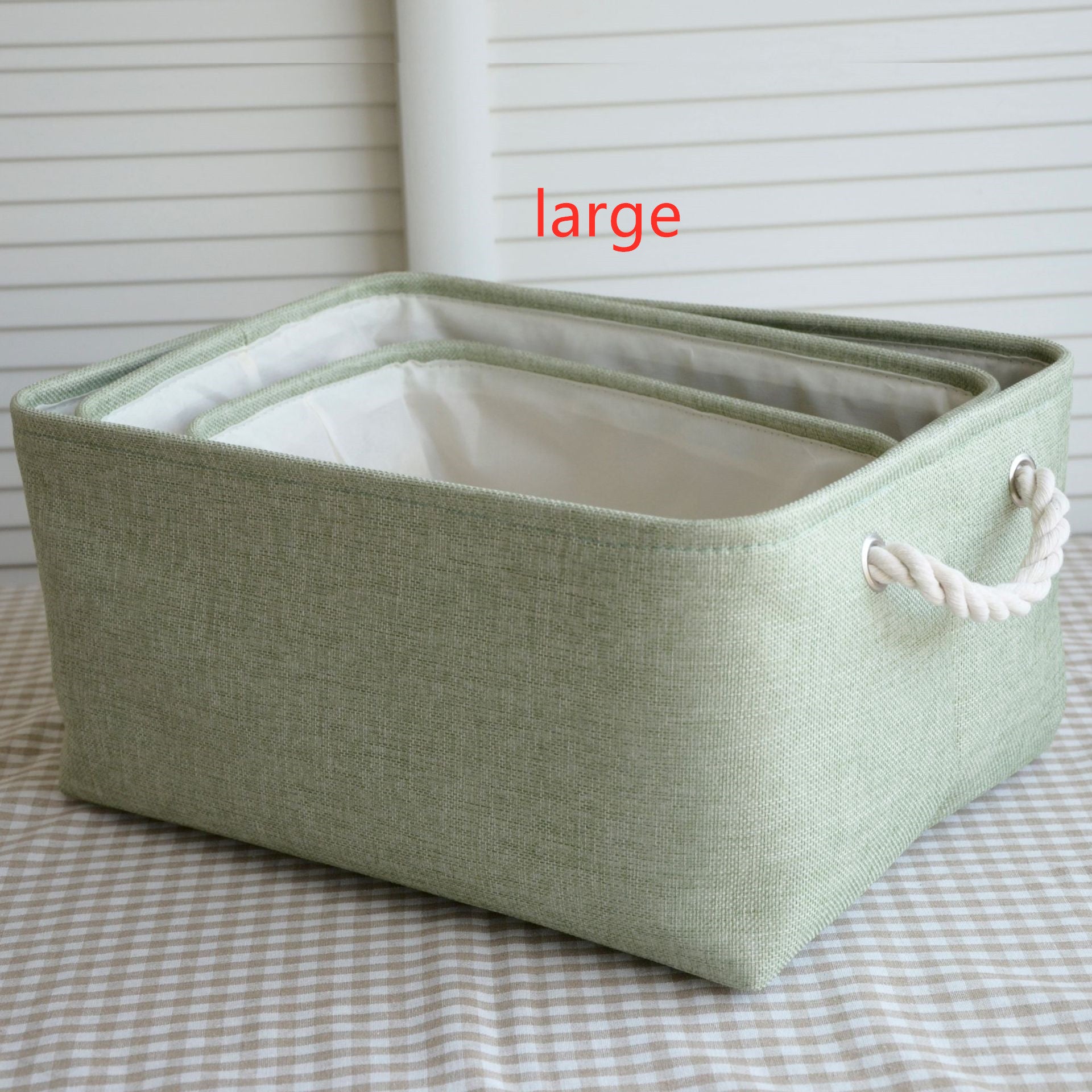 Nordic Japanese fabric storage basket - Mubimart -  