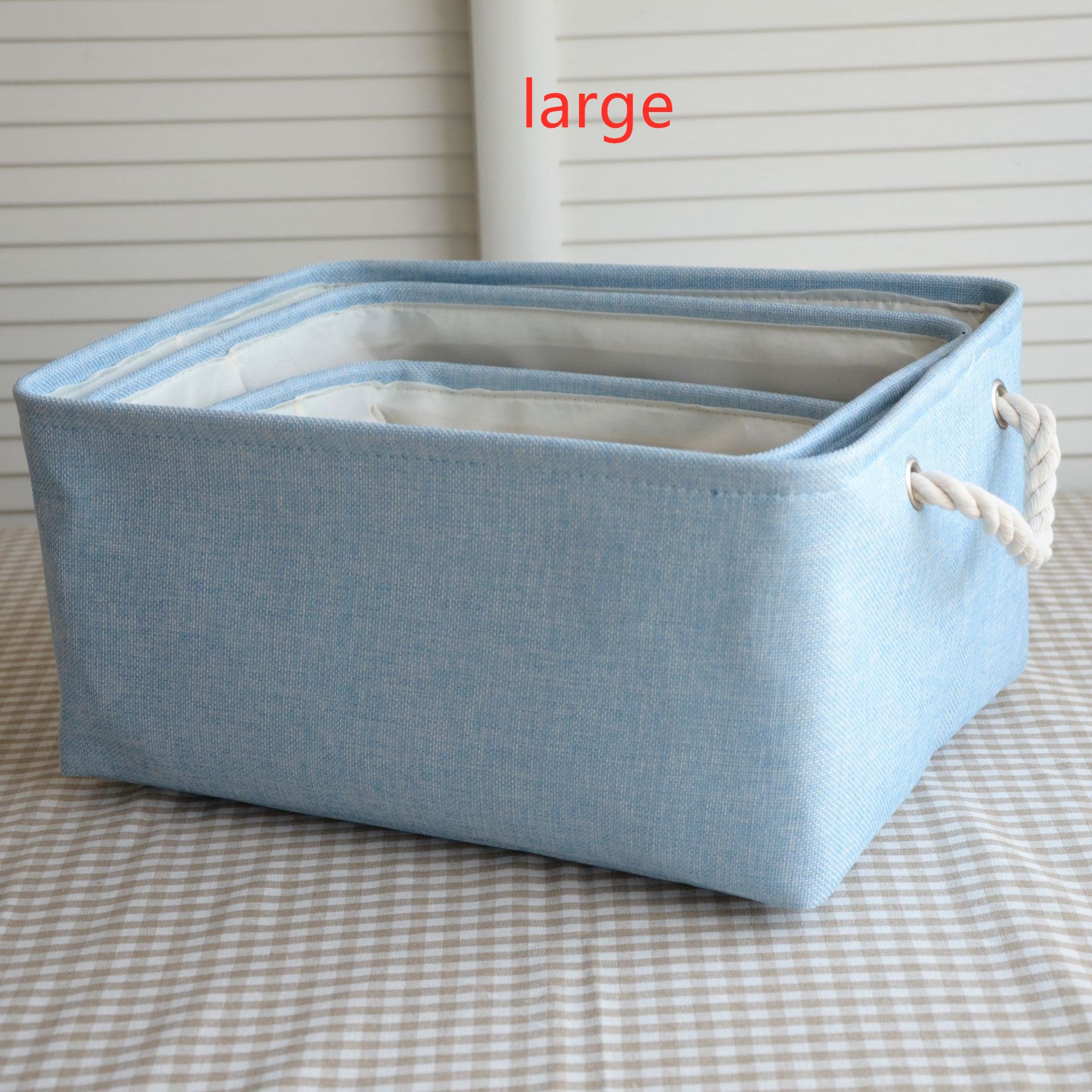 Nordic Japanese fabric storage basket - Mubimart -  