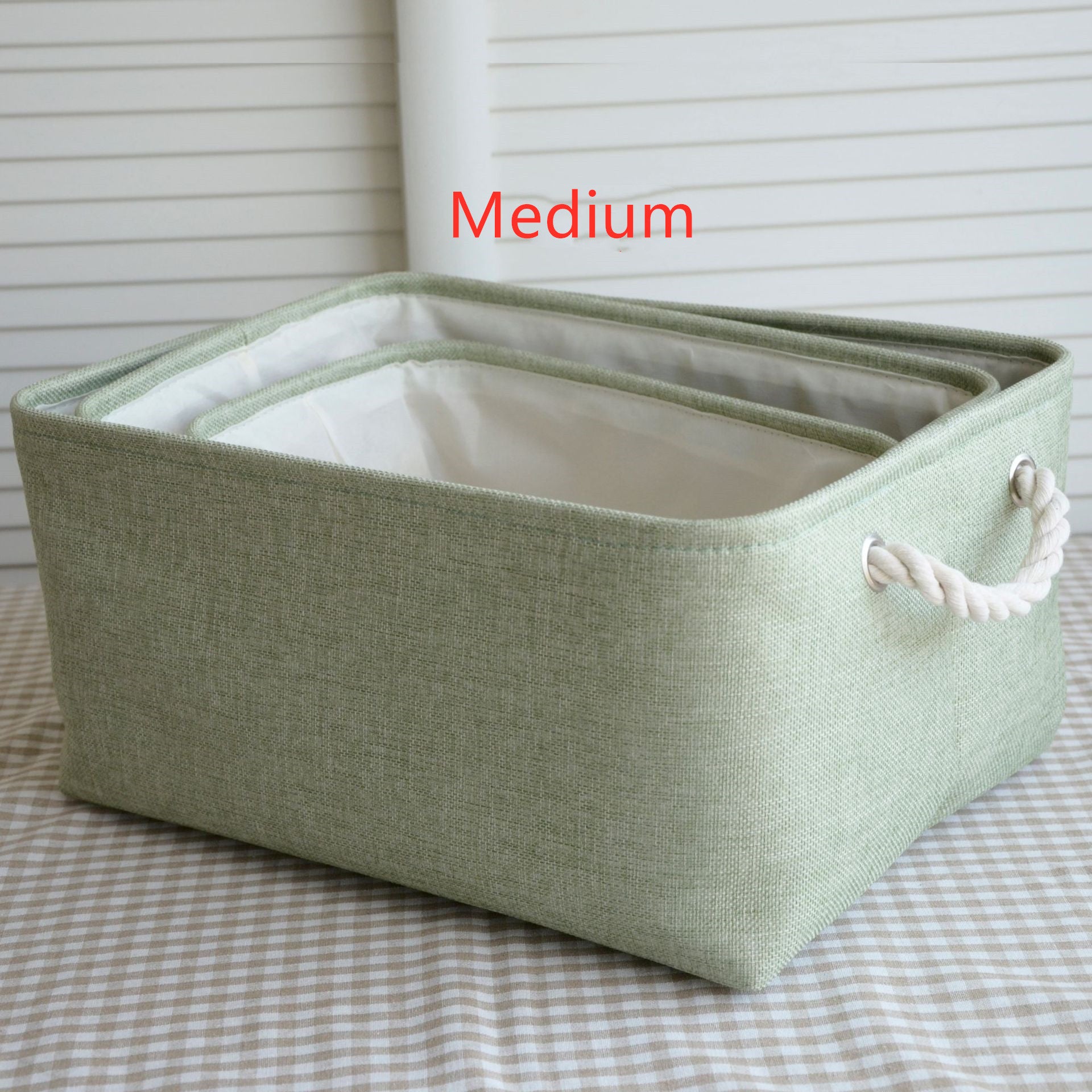 Nordic Japanese fabric storage basket - Mubimart -  