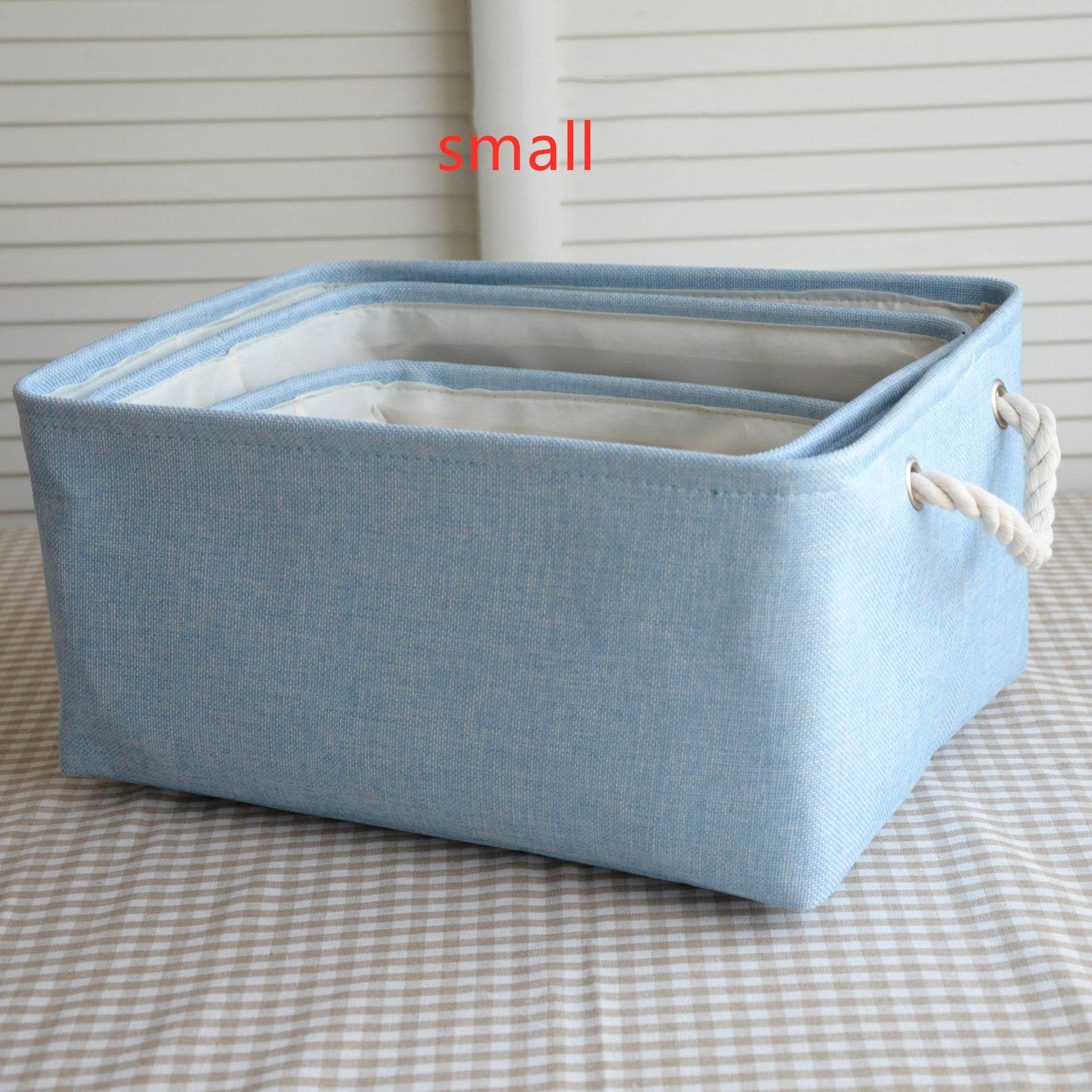 Nordic Japanese fabric storage basket - Mubimart