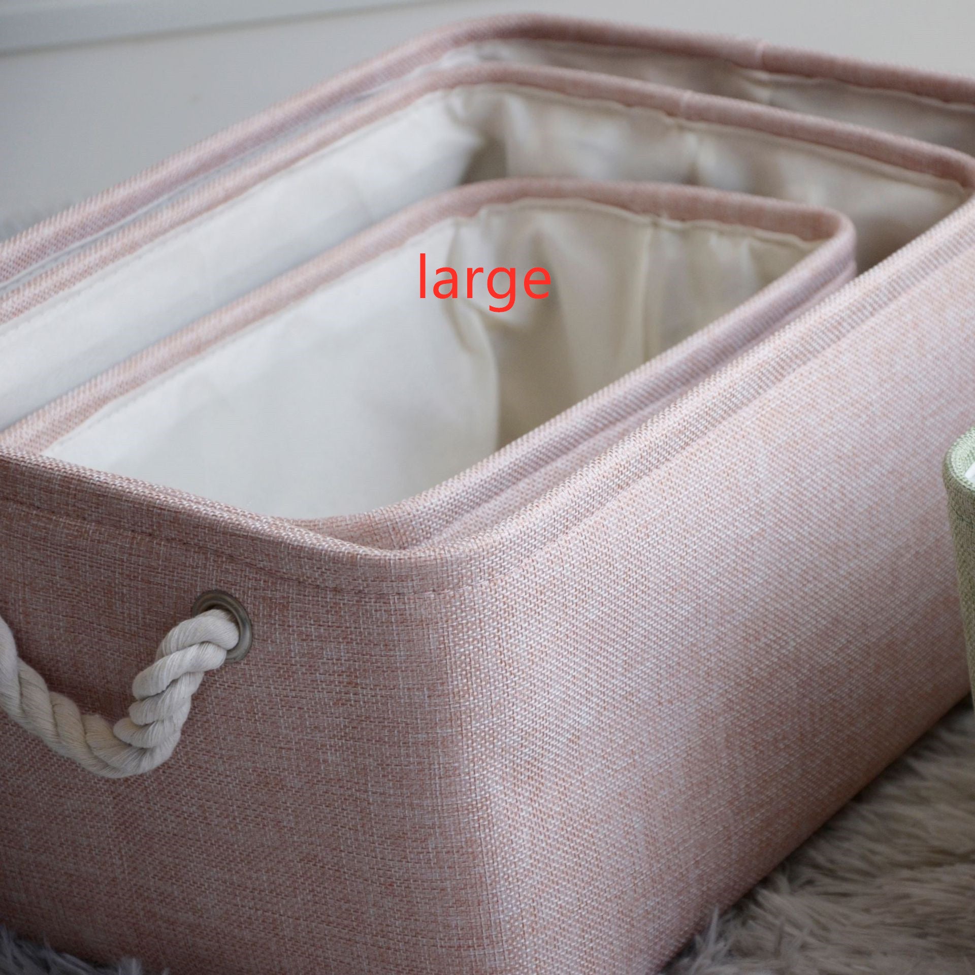 Nordic Japanese fabric storage basket - Mubimart -  