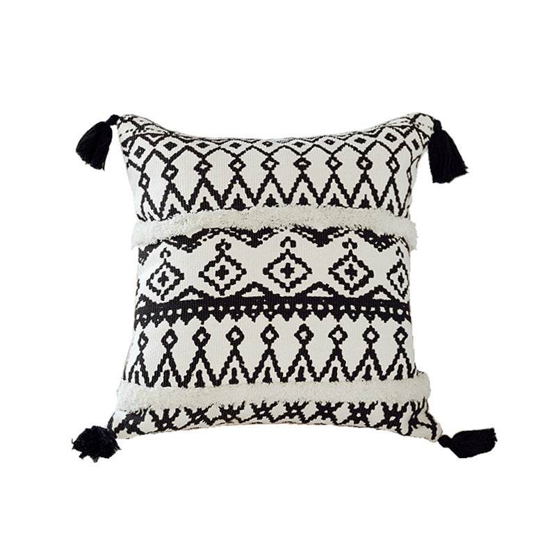 Nordic New Moroccan Sofa Pillow Waist Pillow Tufted Ins Pillow Bed Pillow - Mubimart