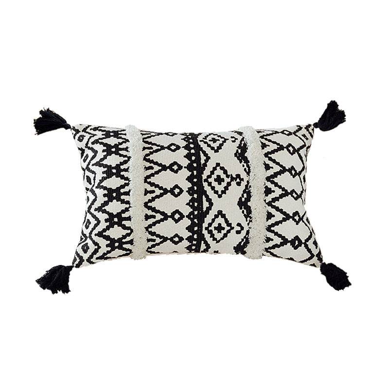 Nordic New Moroccan Sofa Pillow Waist Pillow Tufted Ins Pillow Bed Pillow - Mubimart