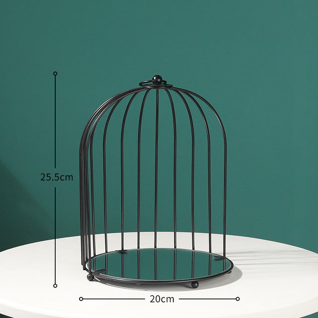 Nordic Simple Wrought Iron Golden Bird Cage Multi-Layer Rack - Mubimart -  