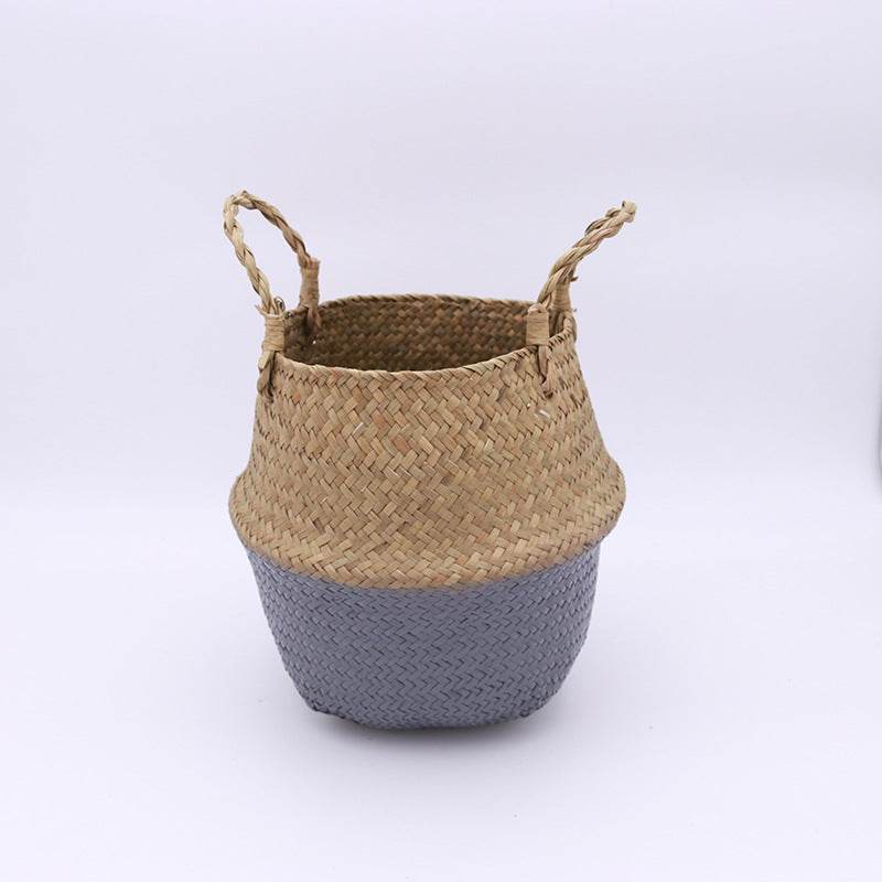 Nordic Style Hand-woven Seagrass Basket - Mubimart