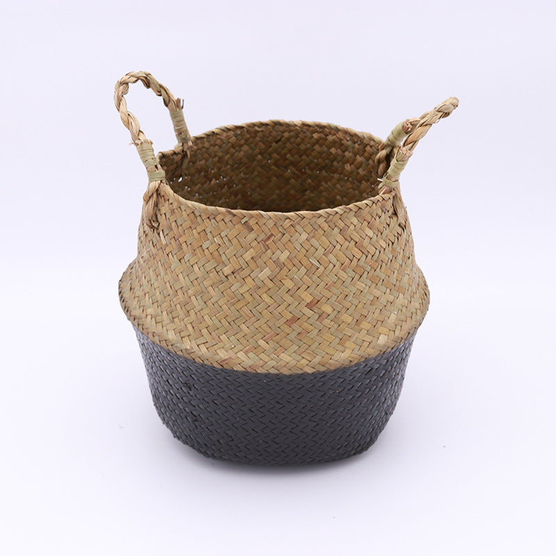 Nordic Style Hand-woven Seagrass Basket - Mubimart -  