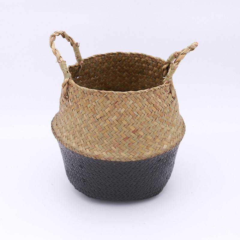 Nordic Style Hand-woven Seagrass Basket - Mubimart