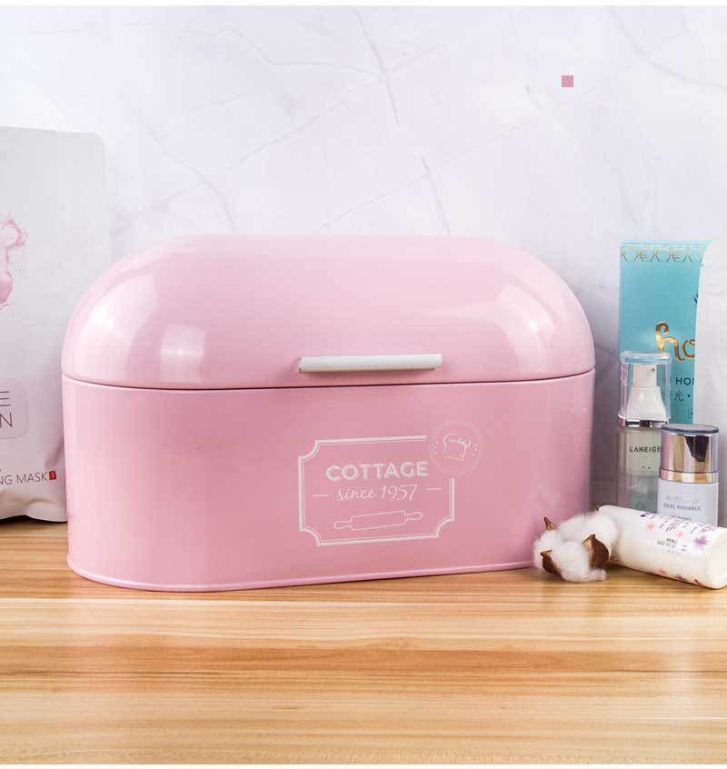Nordic Thickened Home Iron Art Storage Box Bread Box - Mubimart