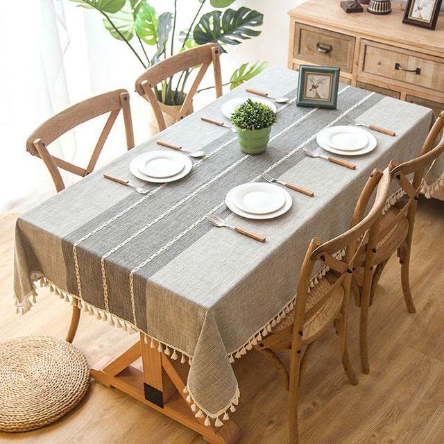 Nordic Waterproof Jacquard Tablecloth - Mubimart