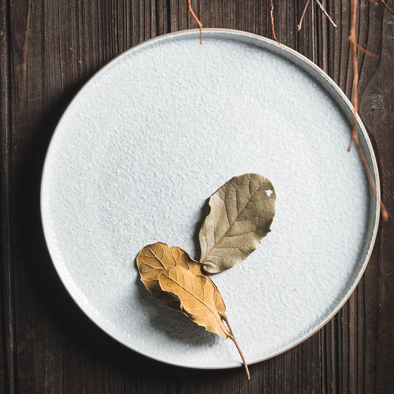 Nordic White Steak Western Ceramic Tableware Plate - Mubimart