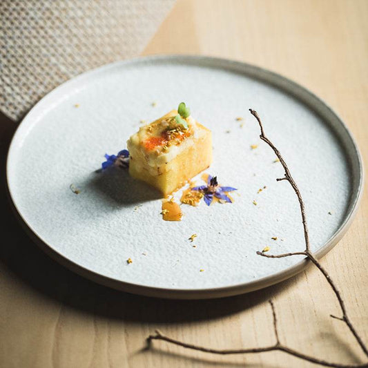Nordic White Steak Western Ceramic Tableware Plate - Mubimart